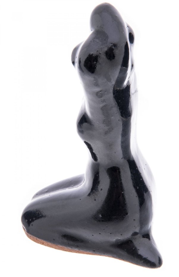 Статуэтка "Сидящая", керамика, глазурь, СССР, 1970-1990 гг.