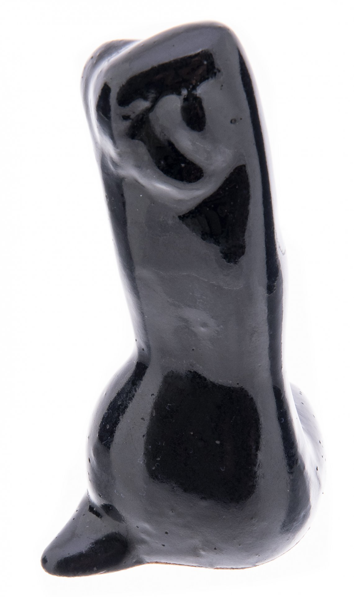 Статуэтка "Сидящая", керамика, глазурь, СССР, 1970-1990 гг.