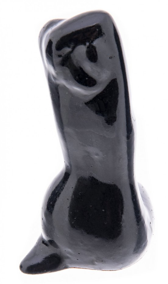 Статуэтка "Сидящая", керамика, глазурь, СССР, 1970-1990 гг.
