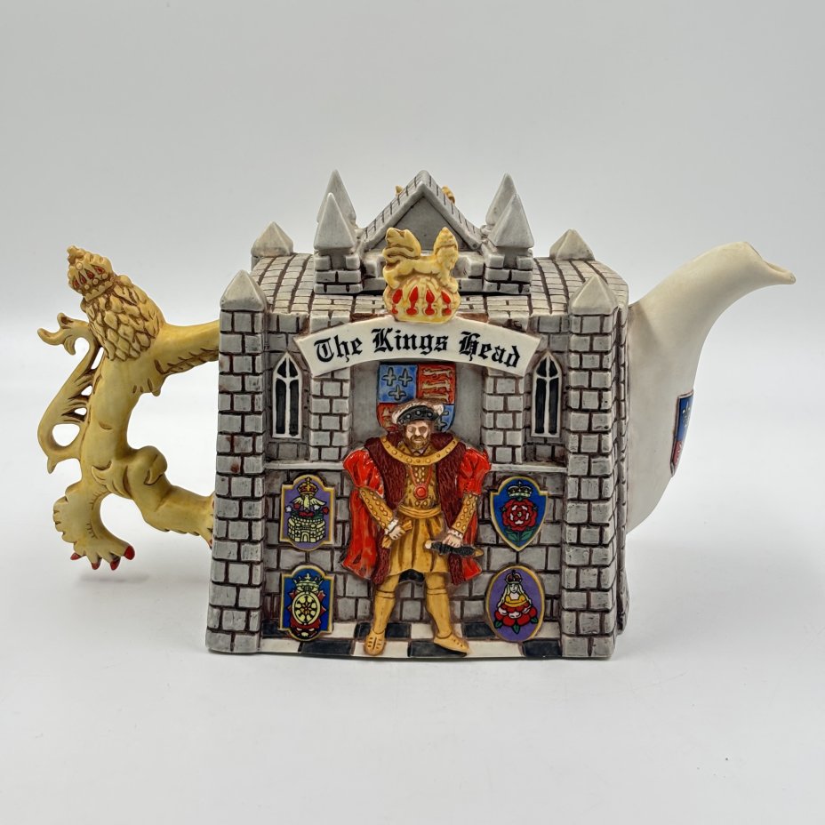 Чайник заварочный, фигурный "The Kings Head" в виде замка с изображением монарха, Christopher Wren Staffordshire Tableware