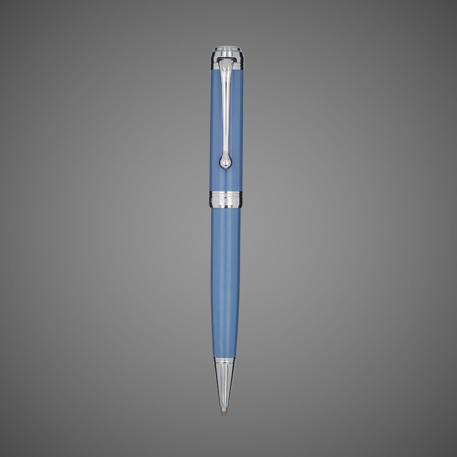Шариковая ручка Aurora Talentum Resina Blue CT, в подарочной коробке, Лаки и смолы: смола, хром