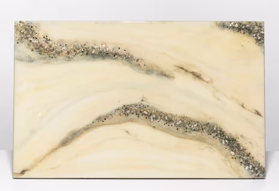 Панно настенное в нежных тонах,  авторская ручная работа в технике Resin Art