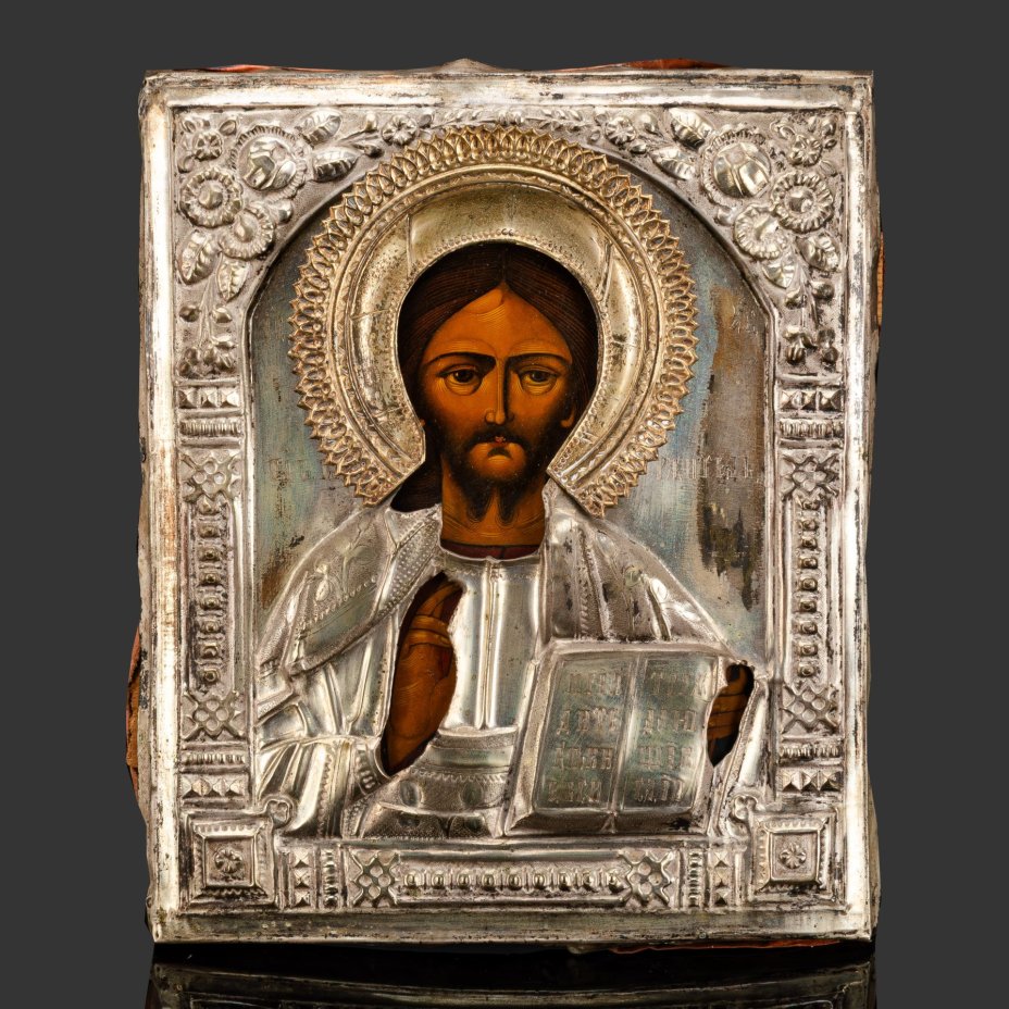 Икона "Господь Вседержитель" в окладе