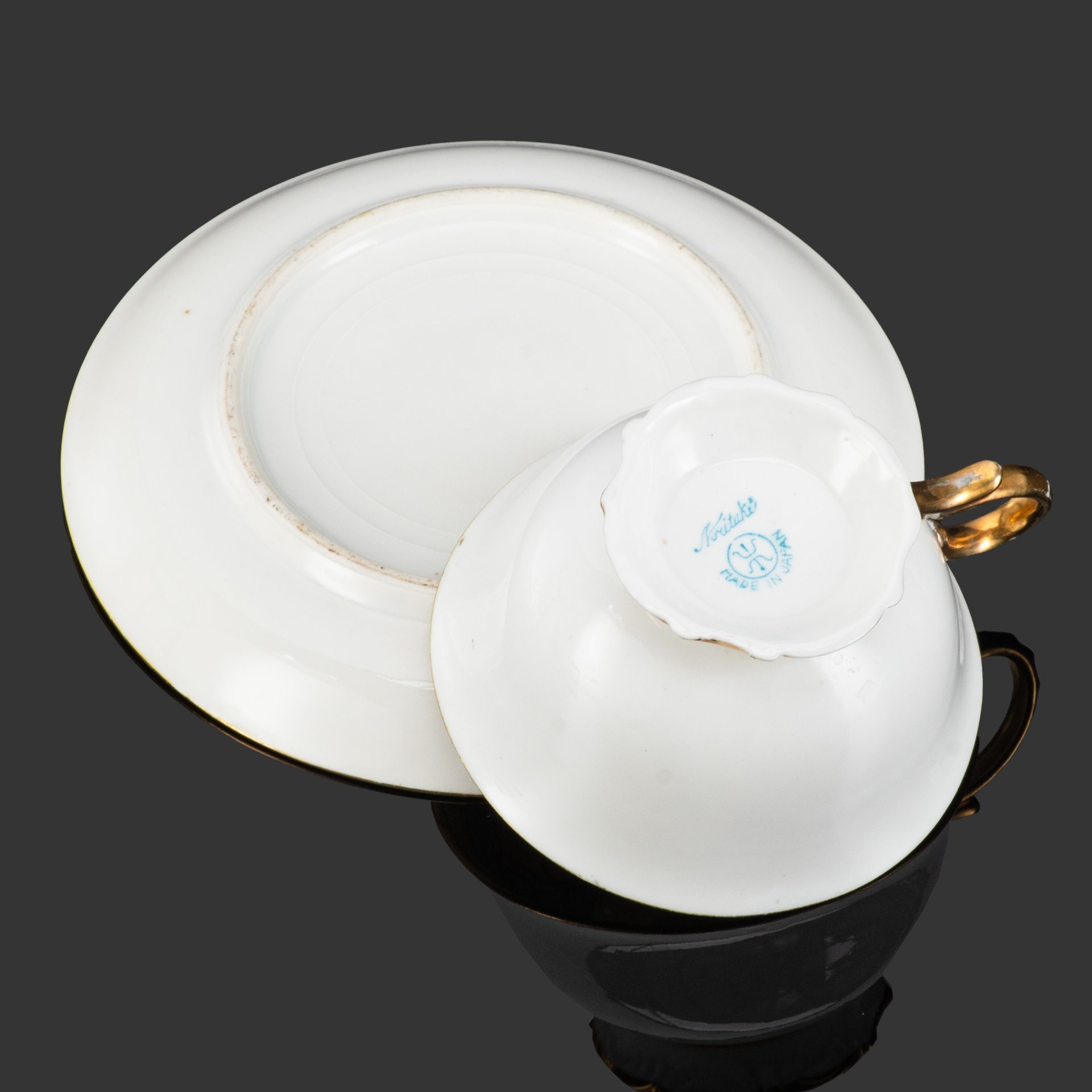 Пара чайная, украшенная изображением пейзажа, Noritake