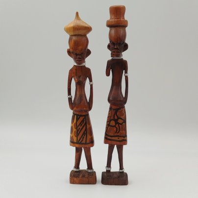 Статуэтки парные, представителей африканского племени