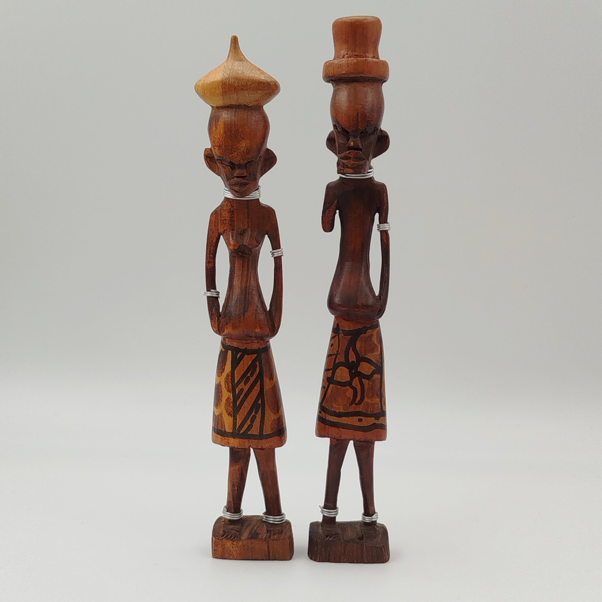 Статуэтки парные, представителей африканского племени