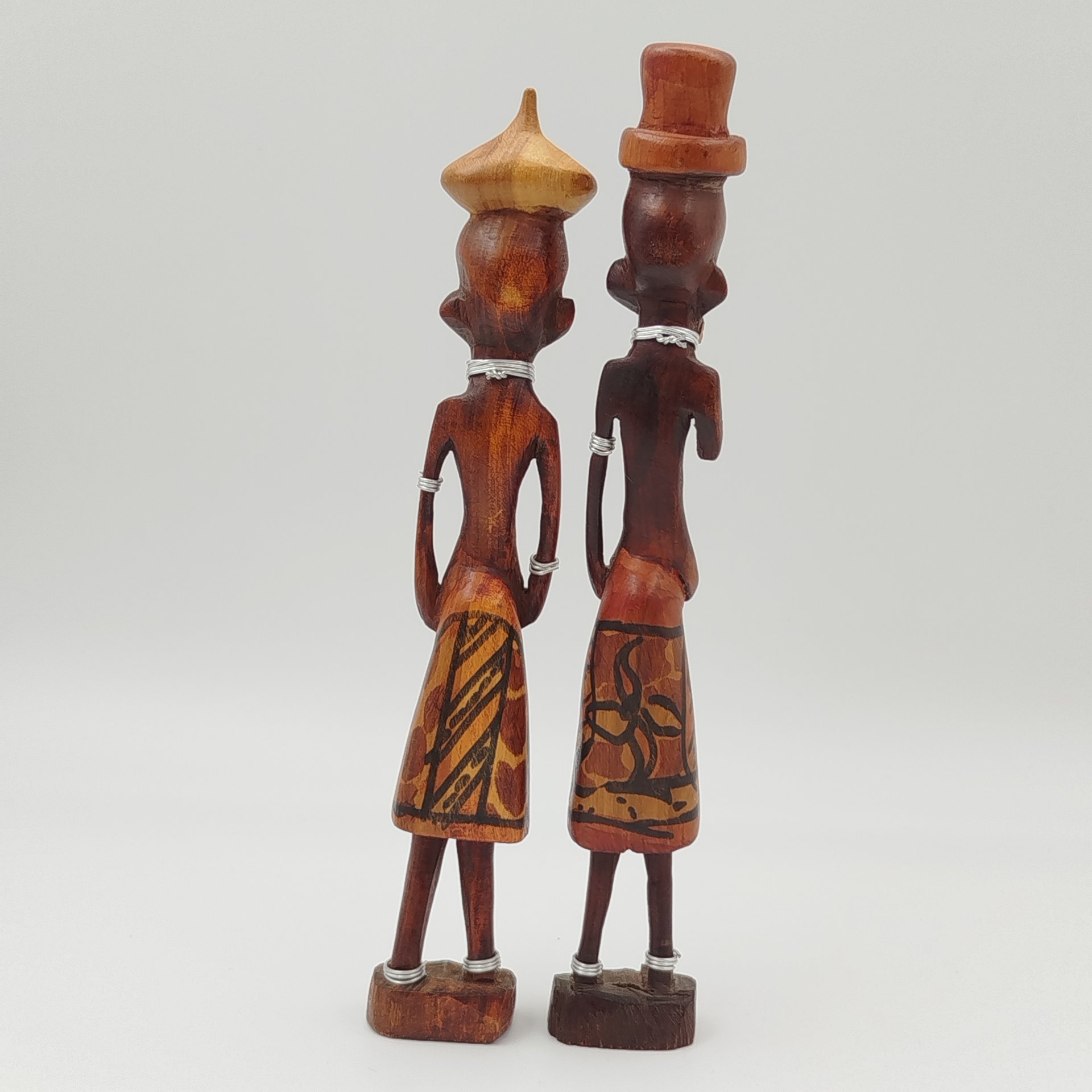 Статуэтки парные, представителей африканского племени