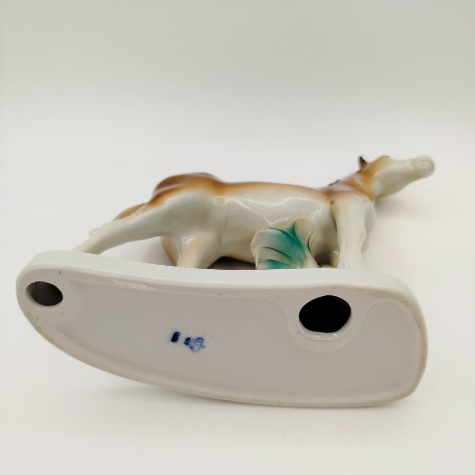 Статуэтка "Лошадь", фарфор, роспись, VEB Porzellanfiguren Lippelsdorf (Липпельсдорф), Германия, 1951-1974 гг.