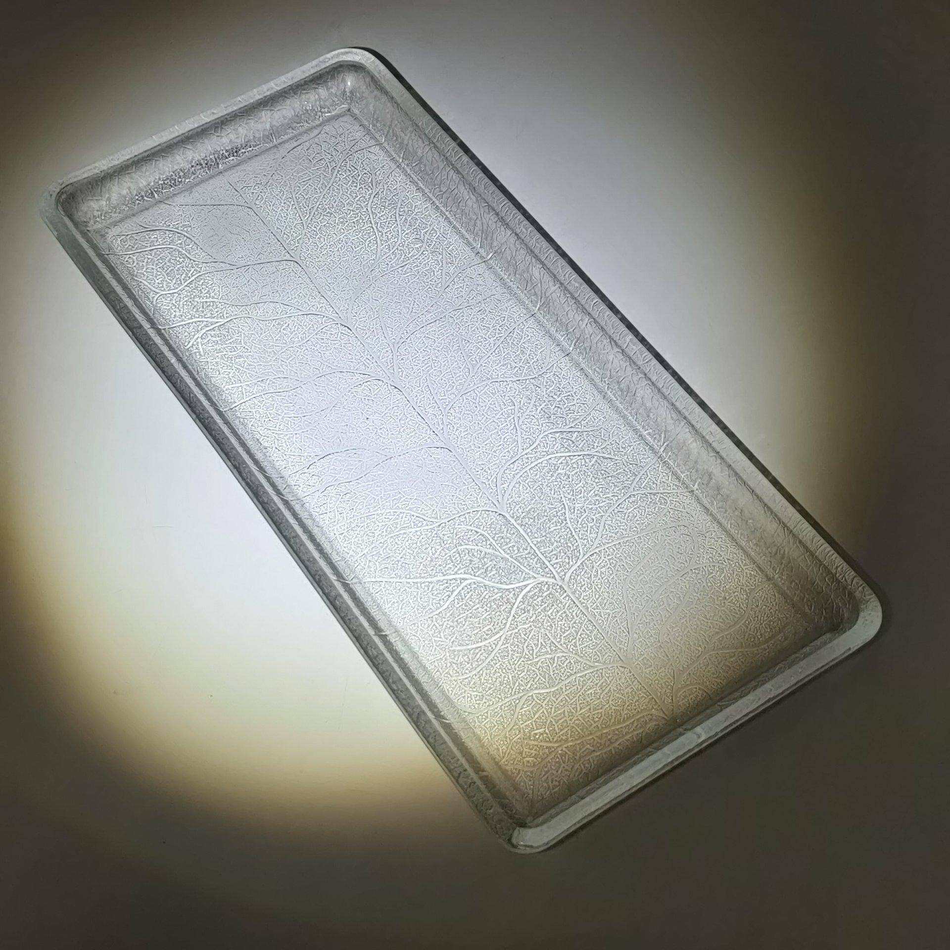 Поднос прямоугольной формы с растительным декором