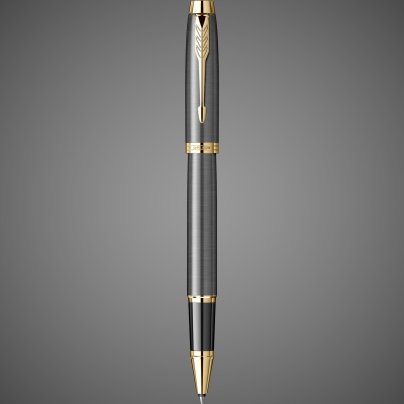 Ручка-роллер Parker IM Premium Grey Core GT Fblack в подарочной коробке, Металлы: нержавеющая сталь, пластик