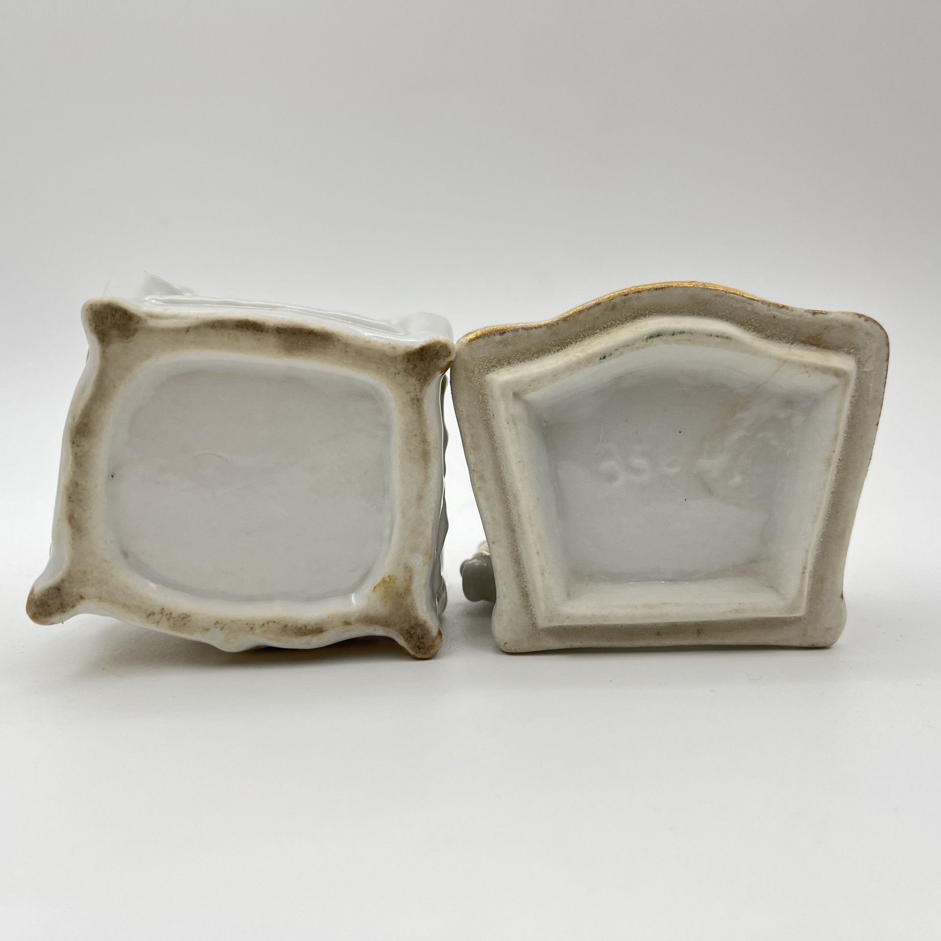 Шкатулка "Игривые котята", фарфор, роспись, золочение, Западная Европа, 1900-1930 гг.