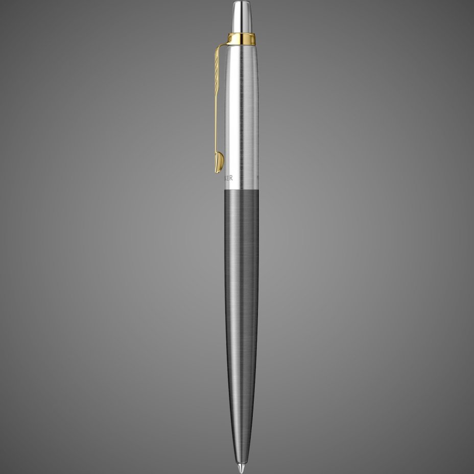 Шариковая ручка Parker Jotter XL Grey Core GT Mblue в подарочной коробке, Металлы: нержавеющая сталь, пластик