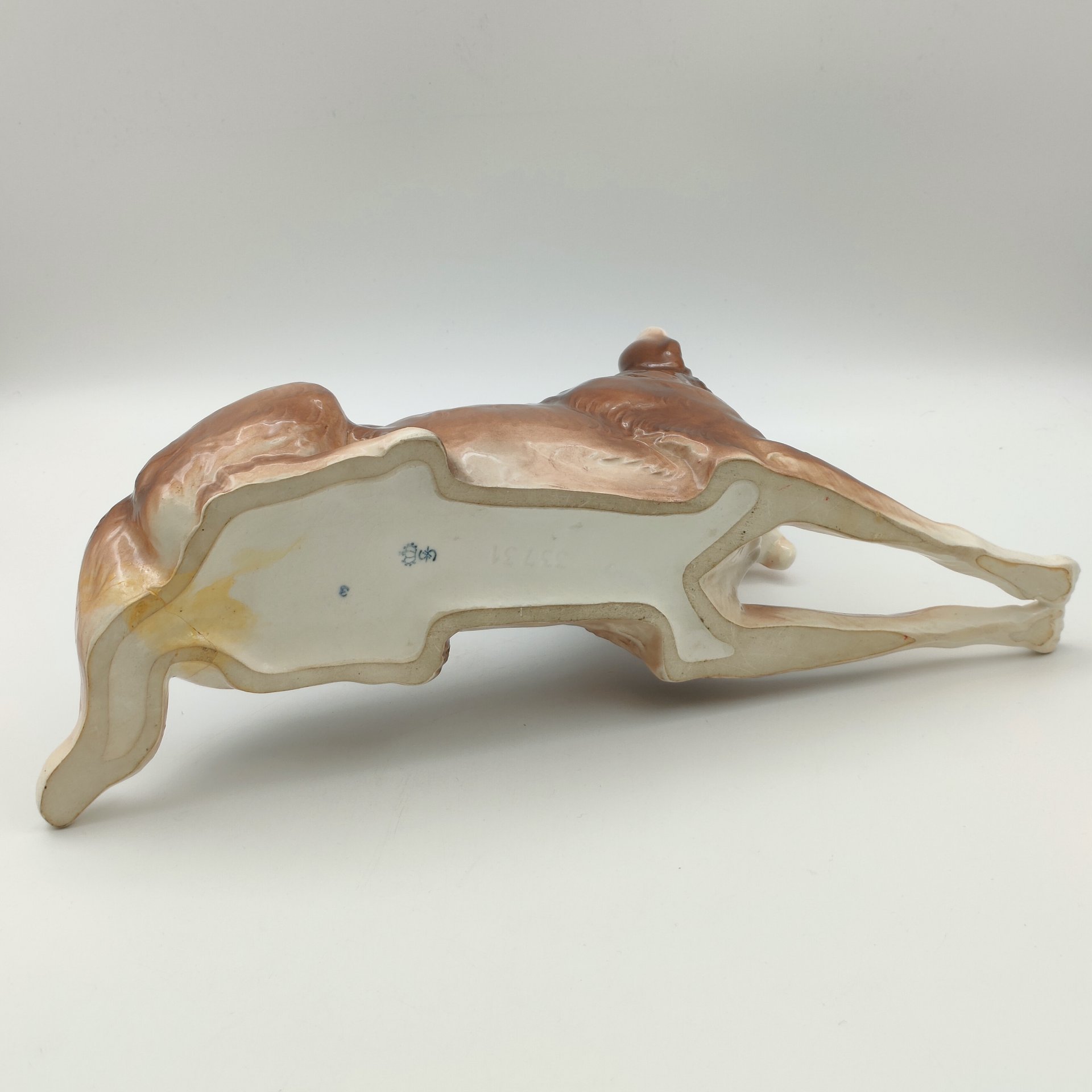 Статуэтка "Овчарка", фаянс, аэрография, Sitzendorf, ГДР, 1950-1972 гг.