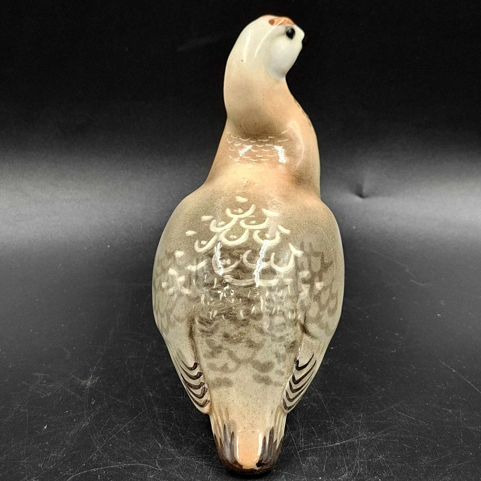 Статуэтка "Куропатка", скульптор П.П. Веселов, фарфор, роспись, Ленинградский фарфоровый завод (ЛФЗ), СССР, 1970-1992 гг.