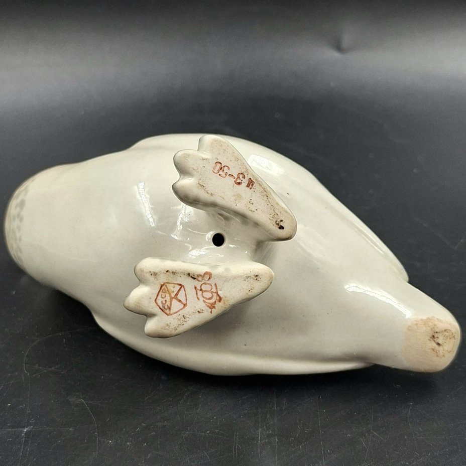 Статуэтка "Куропатка", скульптор П.П. Веселов, фарфор, роспись, Ленинградский фарфоровый завод (ЛФЗ), СССР, 1970-1992 гг.
