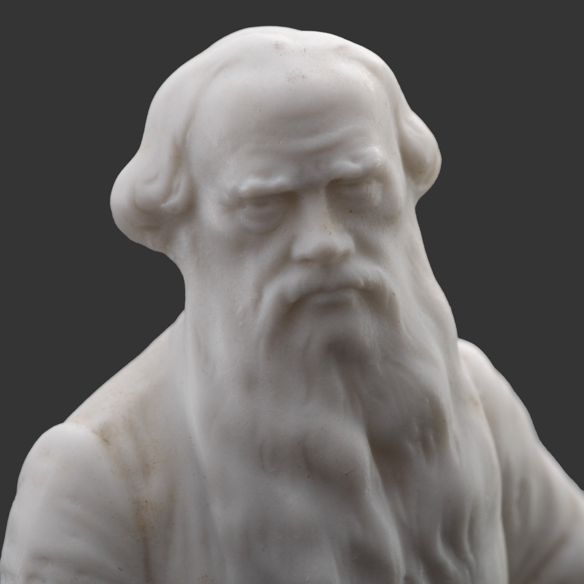 Статуэтка "Лев Николаевич Толстой", бисквит, Российская империя, 1880-1900 гг.