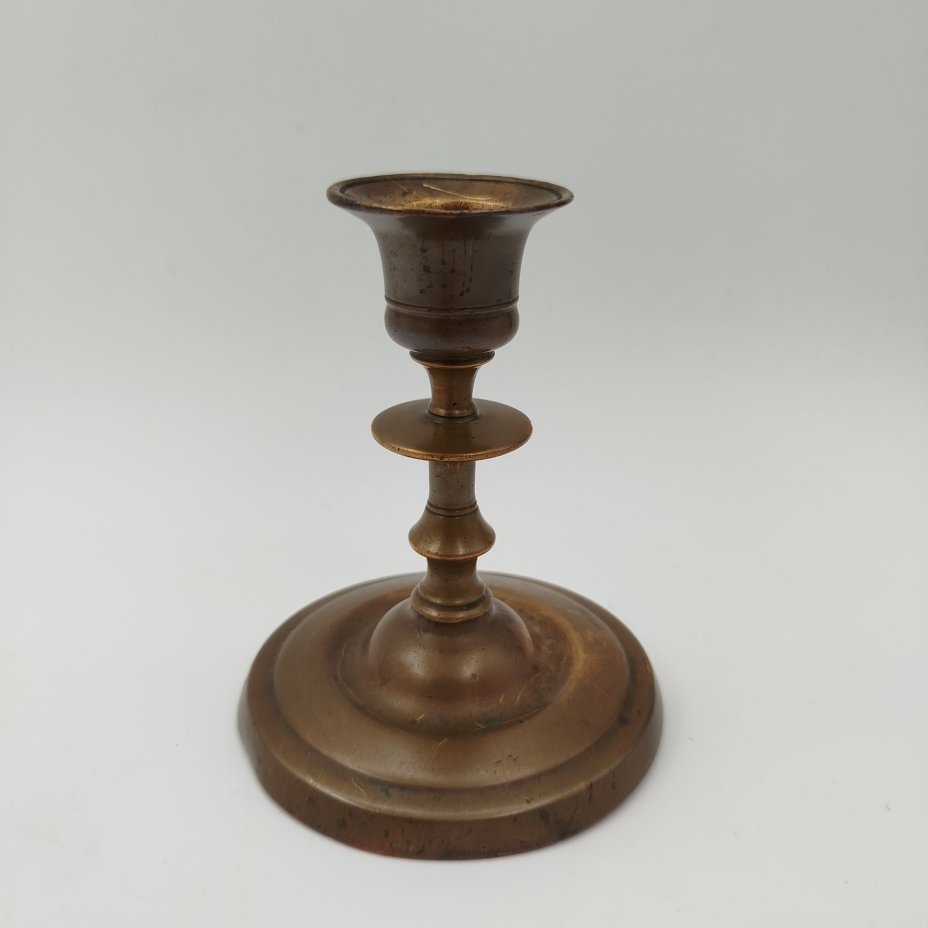 Подсвечник для одной свечи, латунь, литьё, Российская империя, 1890-1915 гг.