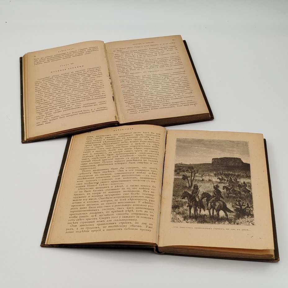 Набор из двух книг "Охотники за черепами" и "Затерявшаяся гора", автор Томас Майн Рид