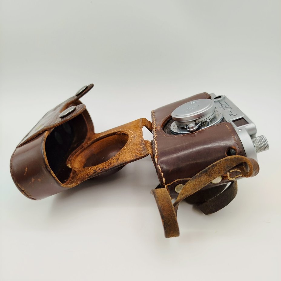 Фотоаппарат пленочный "ФЭД-2" с объективом ФЭД f3.5/50, металл, стекло, Харьковский машиностроительный завод им. Дзержинского (ФЭД), СССР, 1955-1970 гг.