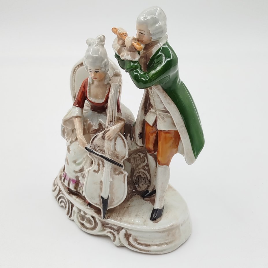 Статуэтка "Музыкальный дуэт" ("Музицирование"), VEB Porzellanfiguren Lippelsdorf (Липпельсдорф)