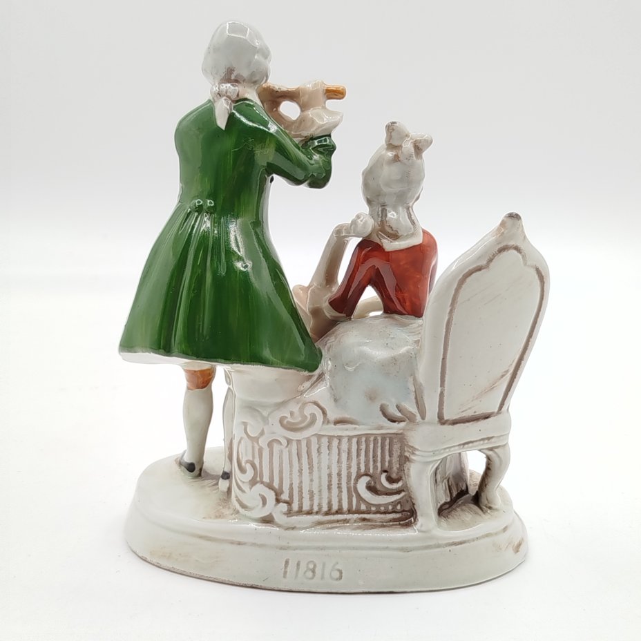 Статуэтка "Музыкальный дуэт" ("Музицирование"), VEB Porzellanfiguren Lippelsdorf (Липпельсдорф)