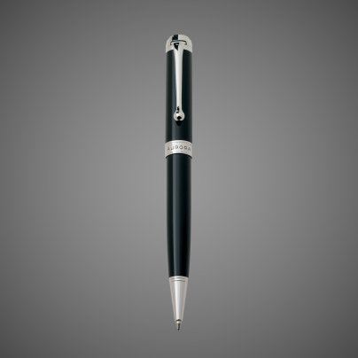 Шариковая ручка Aurora Talentum Resina Black CT, в подарочной коробке, Лаки и смолы: смола, хром