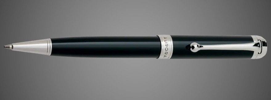 Шариковая ручка Aurora Talentum Resina Black CT, в подарочной коробке, Лаки и смолы: смола, хром