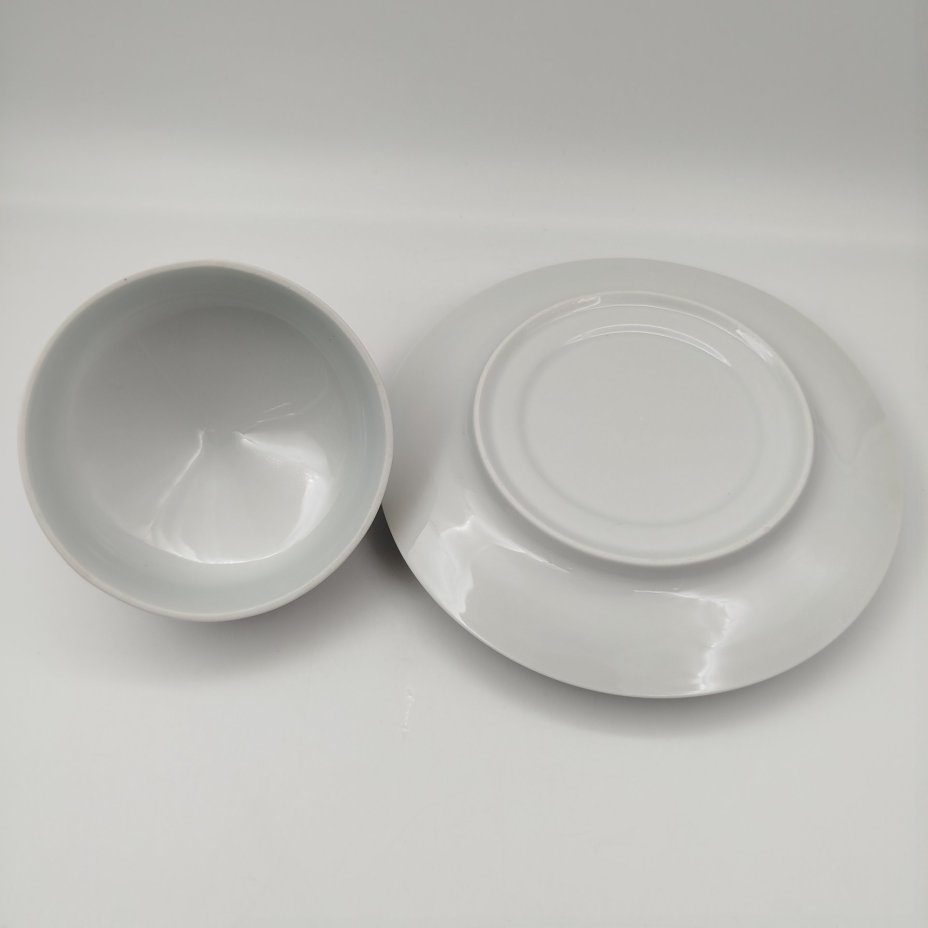 Маслёнка с золотистым узором, фарфор, золочение, Colditz (Кольдиц), ГДР, 1970-1980 гг.