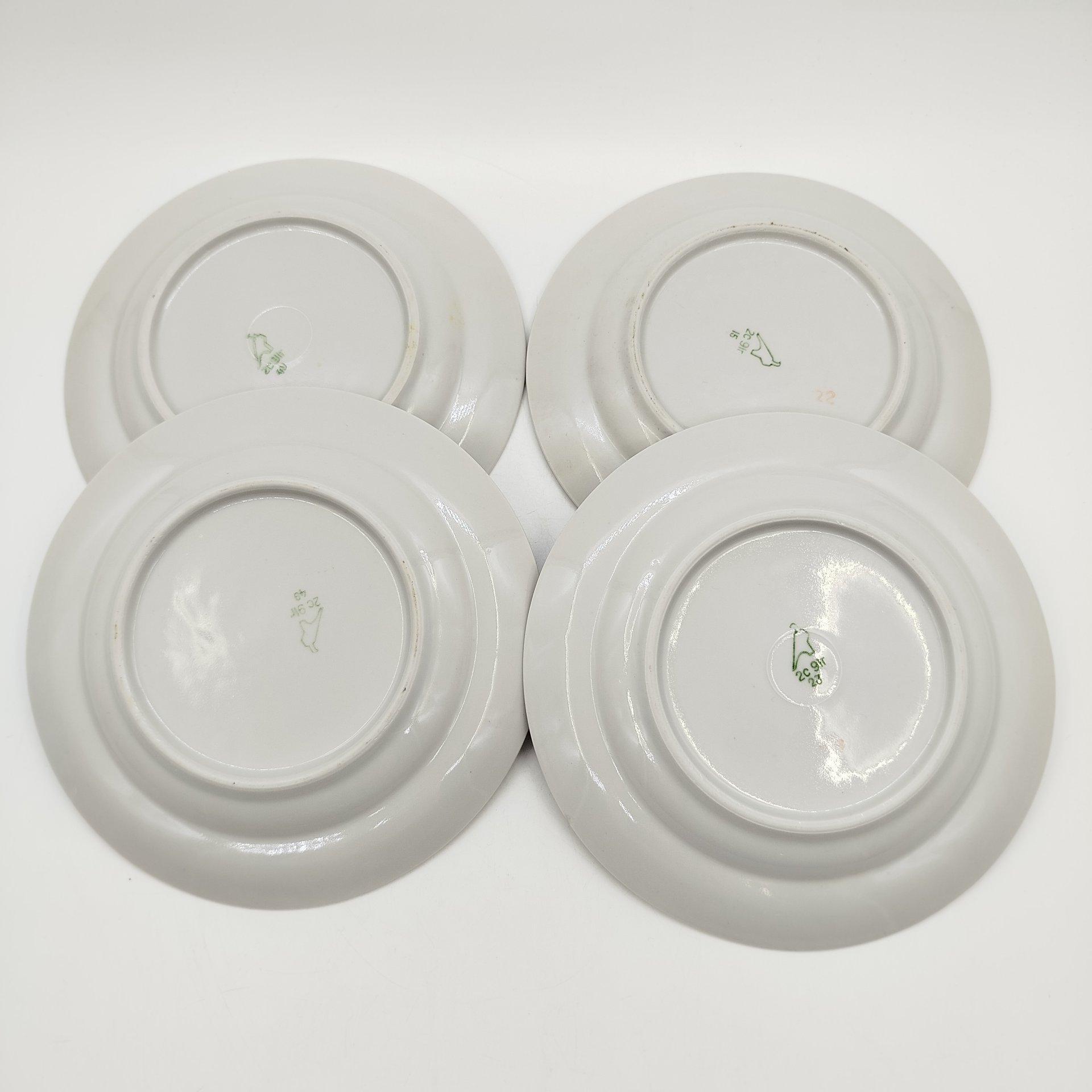 Набор десертных тарелок "Роза" на 4 персоны