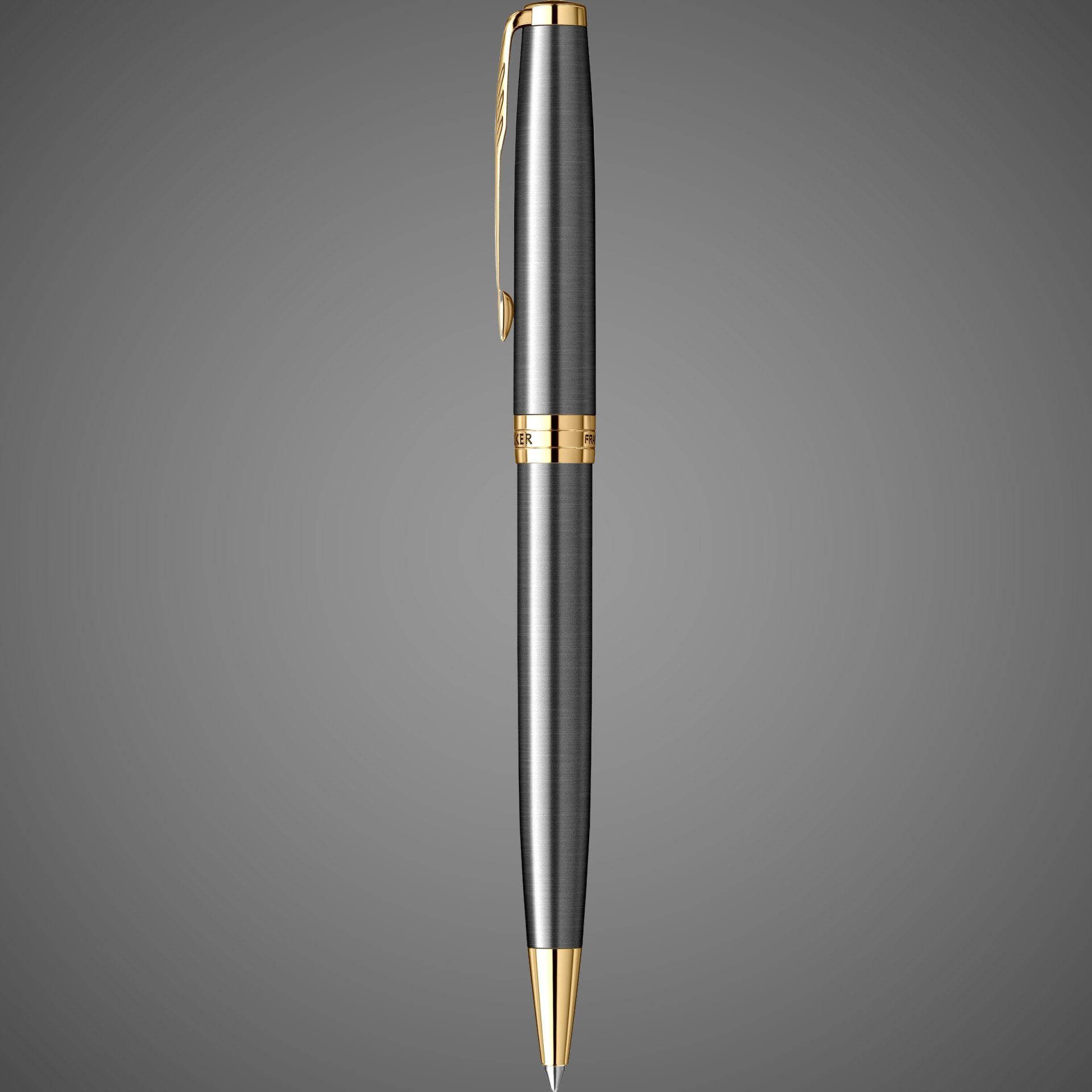 Шариковая ручка Parker Sonnet Grey Core GT Mblack в подарочной коробке, Металлы: нержавеющая сталь, пластик