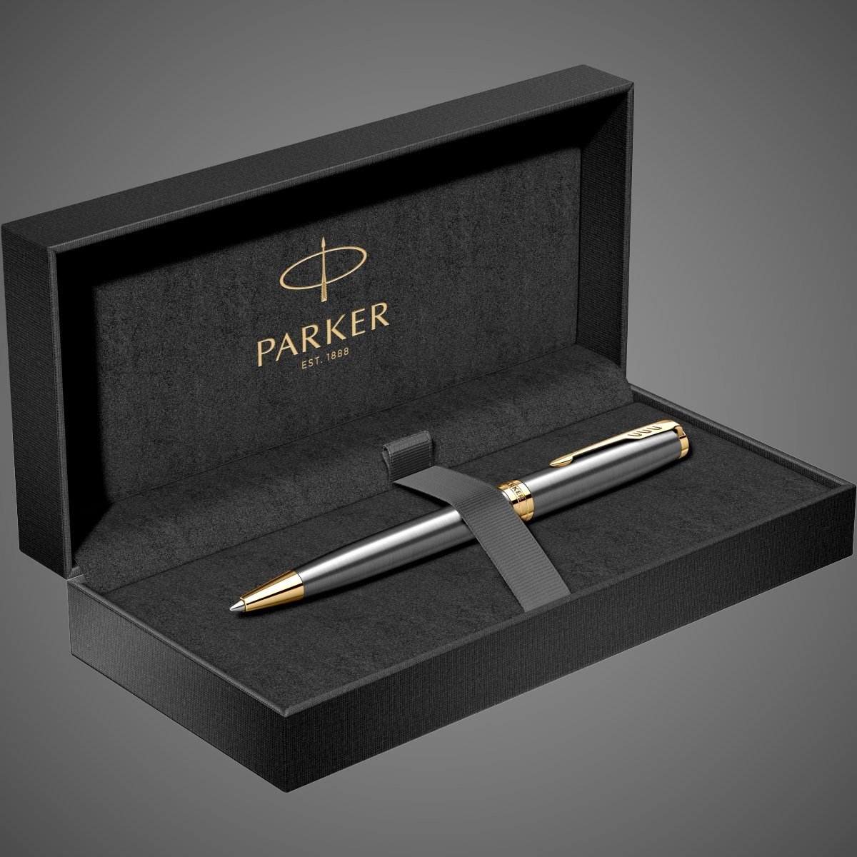 Шариковая ручка Parker Sonnet Grey Core GT Mblack в подарочной коробке, Металлы: нержавеющая сталь, пластик