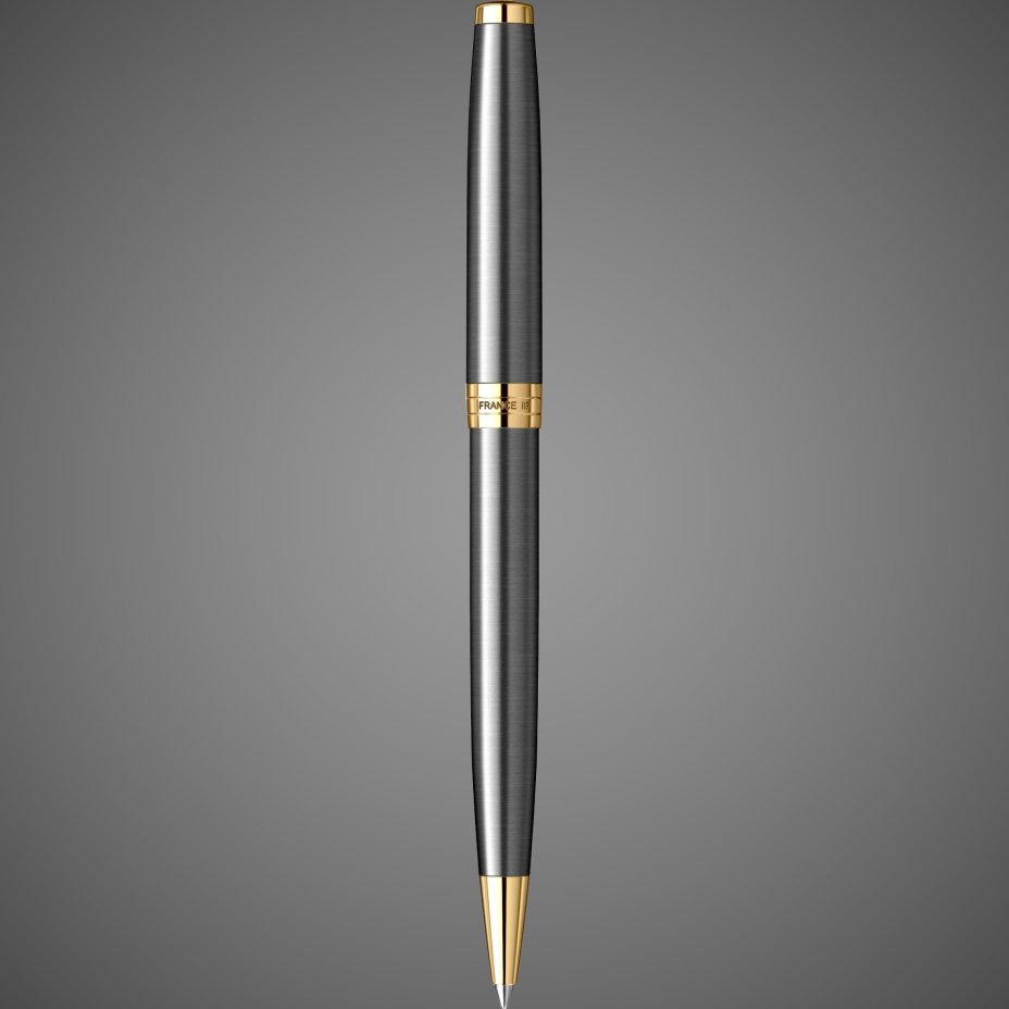 Шариковая ручка Parker Sonnet Grey Core GT Mblack в подарочной коробке, Металлы: нержавеющая сталь, пластик
