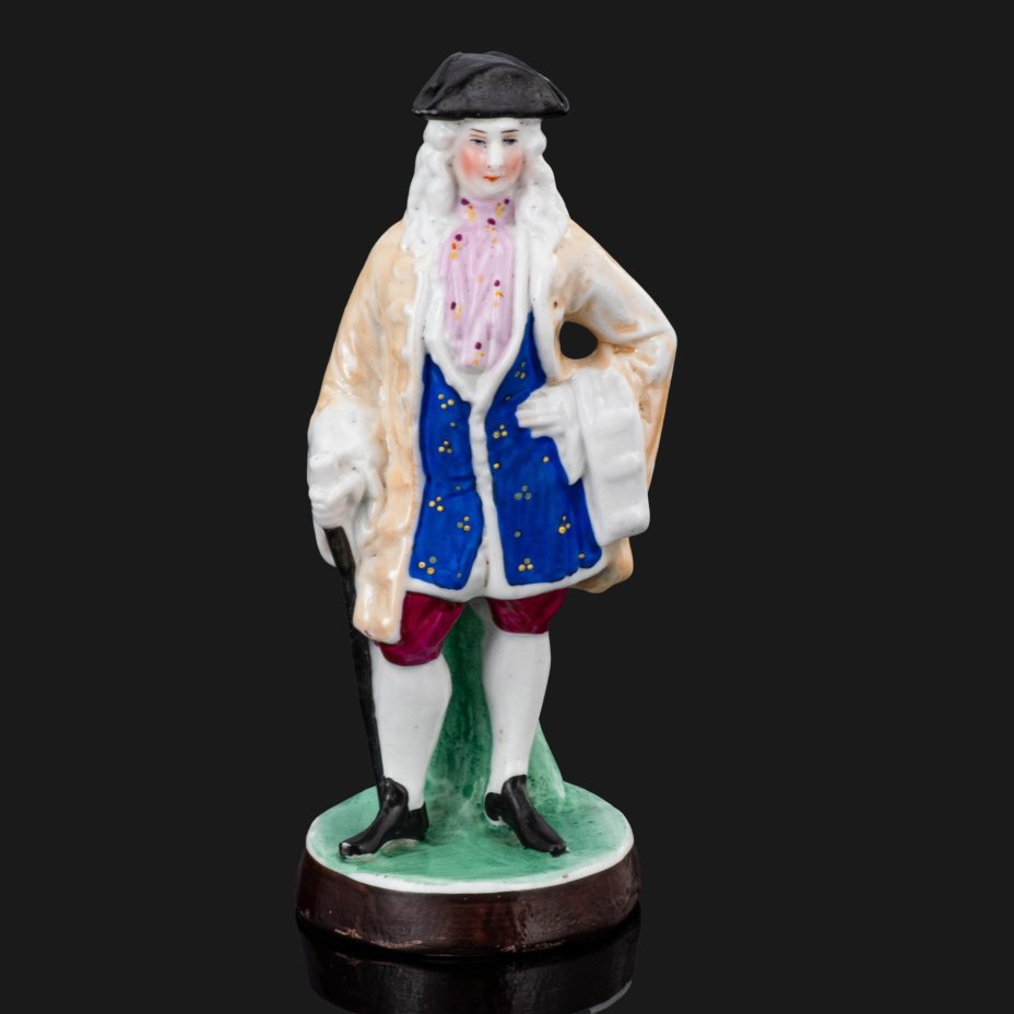 Статуэтка "Галантный кавалер", фарфор, роспись, Западная Европа, 1890-1920 гг.