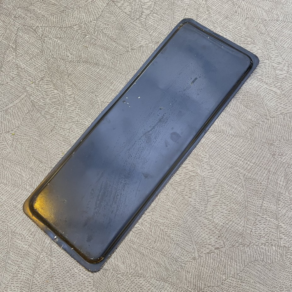 Поднос прямоугольной формы с цветным декором, жесть, роспись, Жостовская фабрика декоративной росписи, СССР, 1960-1980 гг.