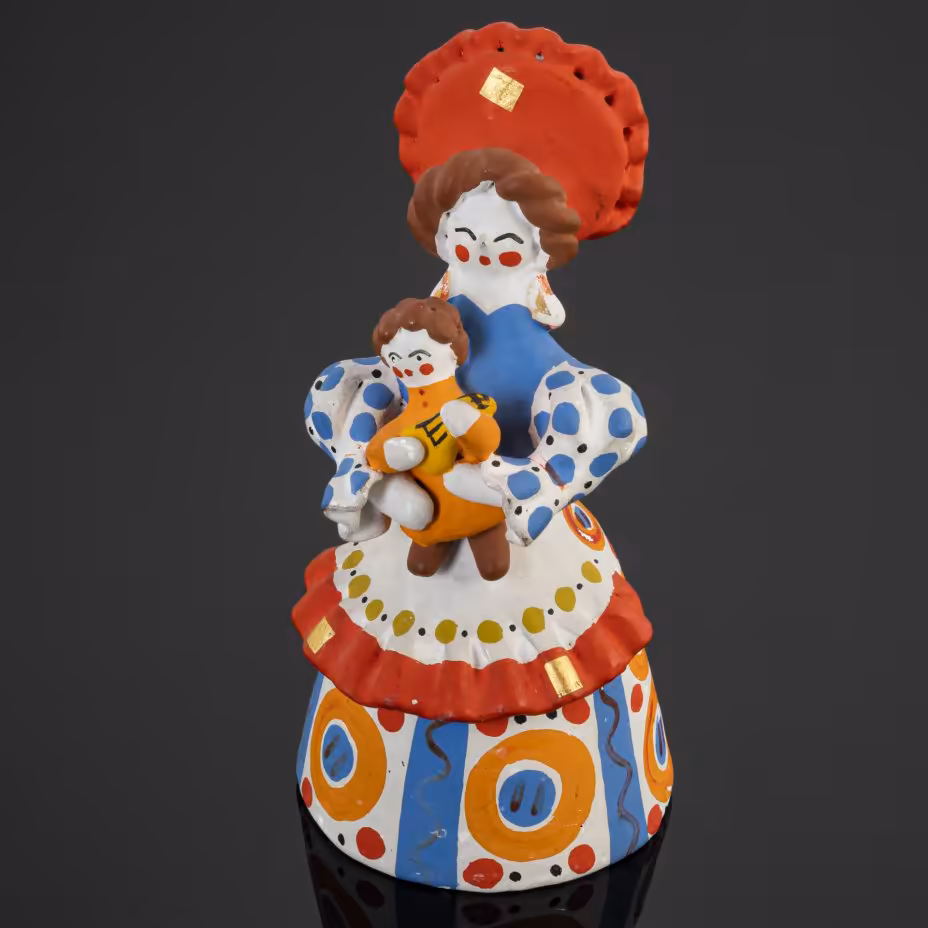 Игрушка Дымковская "Барыня", автор З. Казакова, Дымковская игрушка