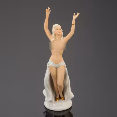 Статуэтка "Обнажённая танцовщица", Schaubach-Kunst