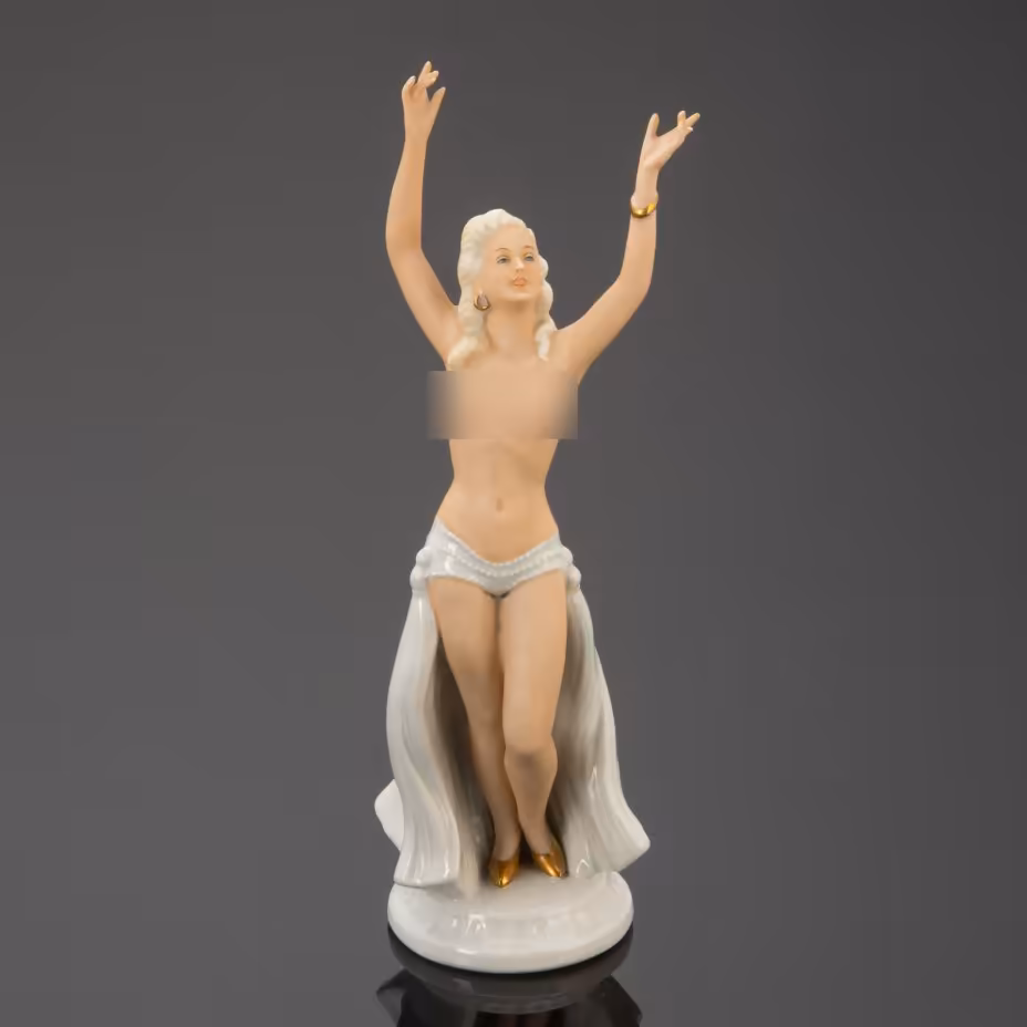 Статуэтка "Обнажённая танцовщица", Schaubach-Kunst