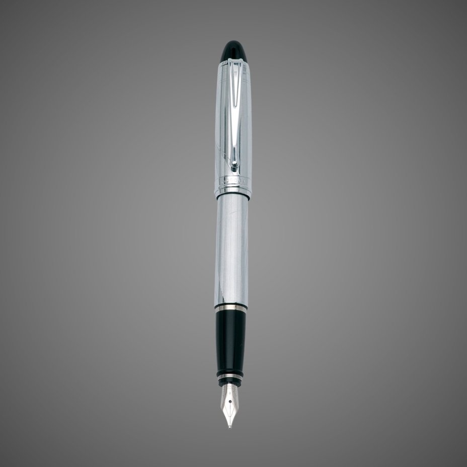 Перьевая ручка Aurora Ipsilon Design Chrome CT, перо - F, в подарочной коробке, Металлы: хром