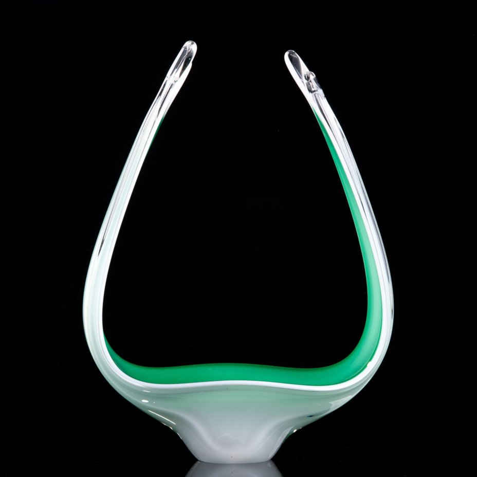 Ваза интерьерная, (фруктовница) в стилистике Murano