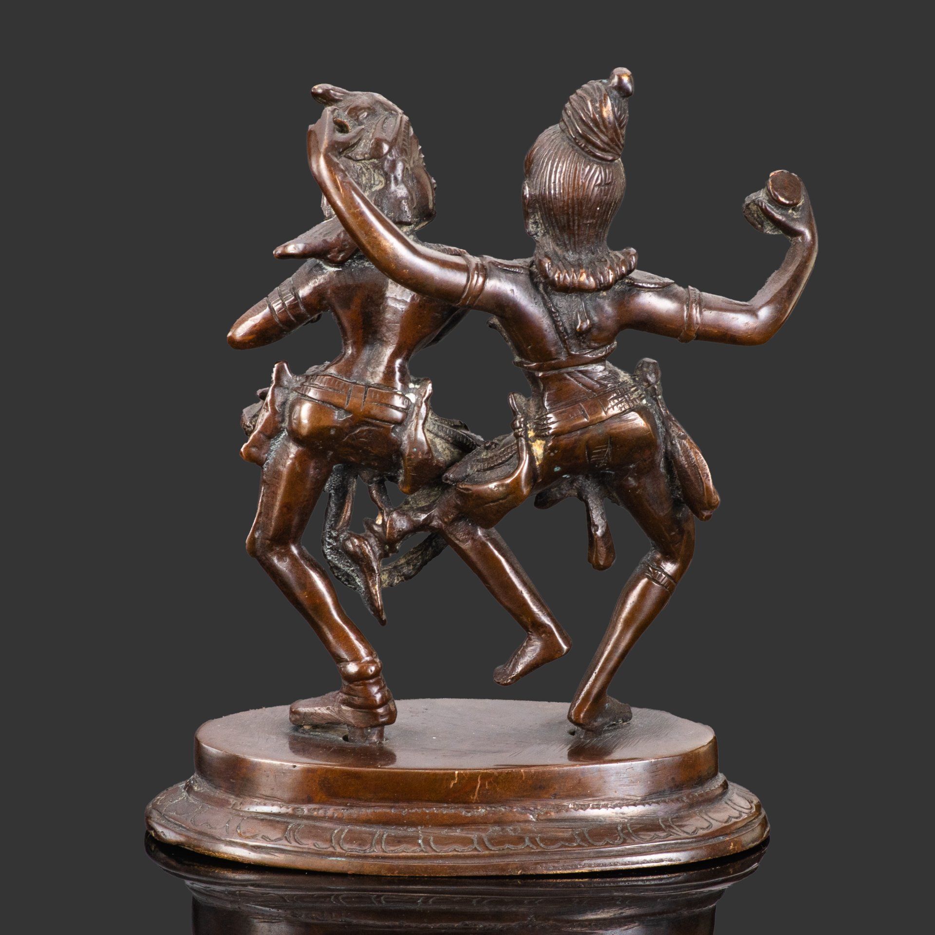 Скульптура "Танцующие Шива и Парвати", бронза, Западная Европа, 1930-1960 гг.