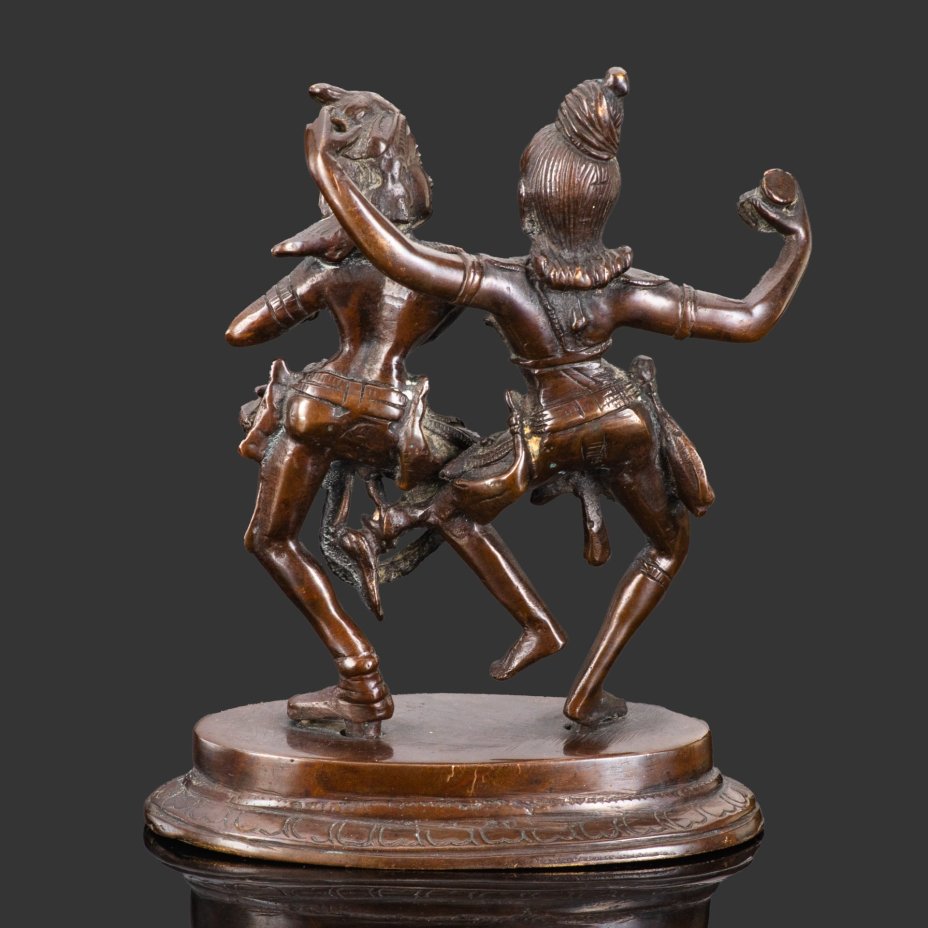 Скульптура "Танцующие Шива и Парвати", бронза, Западная Европа, 1930-1960 гг.