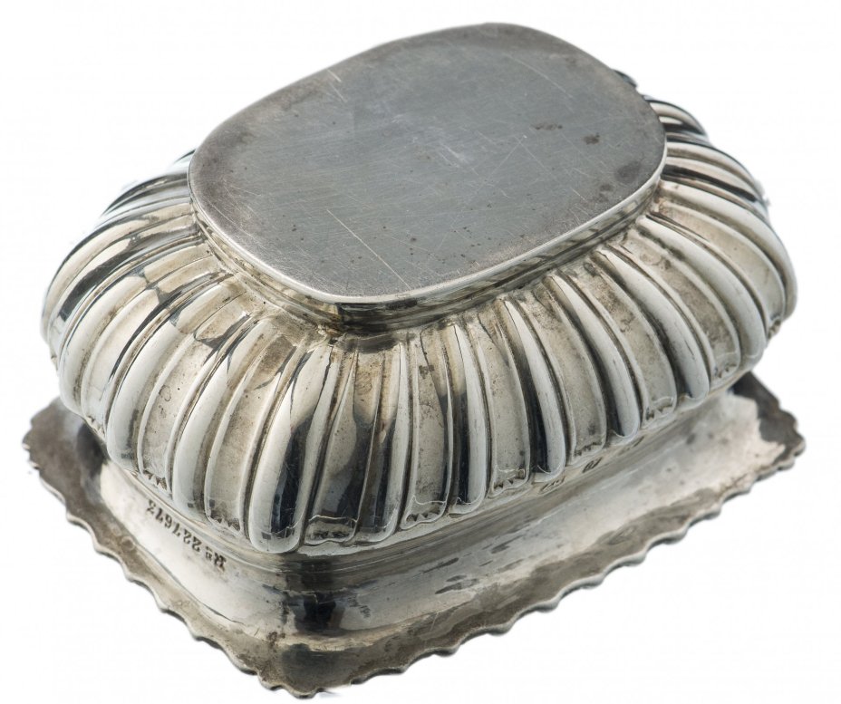 Солонка с фигурным туловом, серебро 925 пр., г.Бирмингем, Великобритания, 1901 г.
