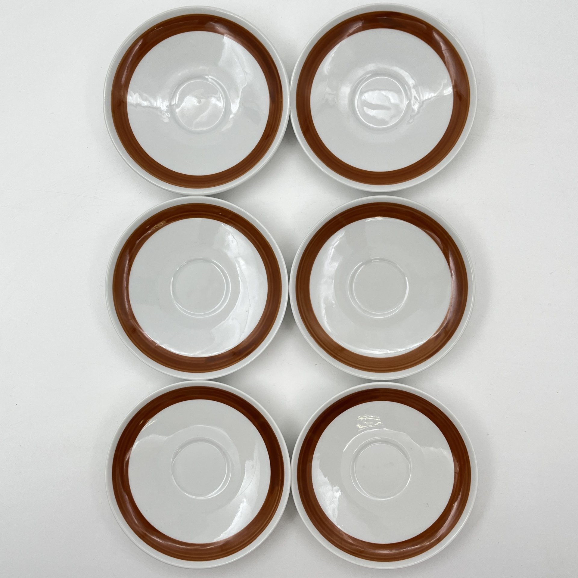 Сервиз кофейный на 6 персон, украшенный изображением дичи (15 предметов), фарфор, деколь, Colditz (Кольдиц), Германия, 1980-1990 гг.