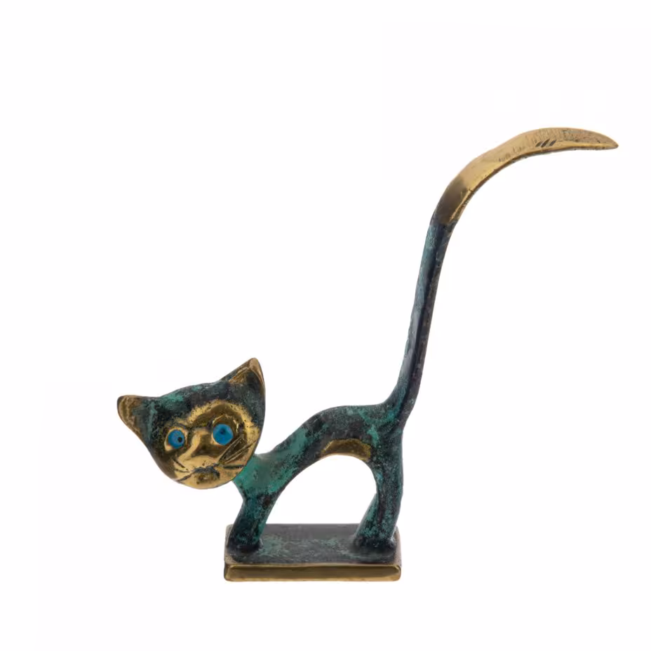 Статуэтка "Кошка", бронза, литьё, Индия, 1990-2000 гг.