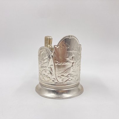 Подстаканник "Золотая рыбка", алюминий, СССР, 1980-1990 гг.