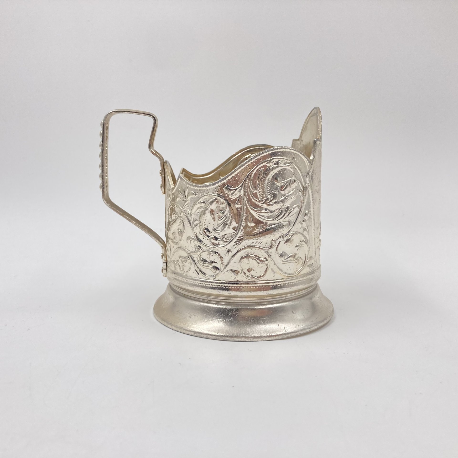 Подстаканник "Золотая рыбка", алюминий, СССР, 1980-1990 гг.