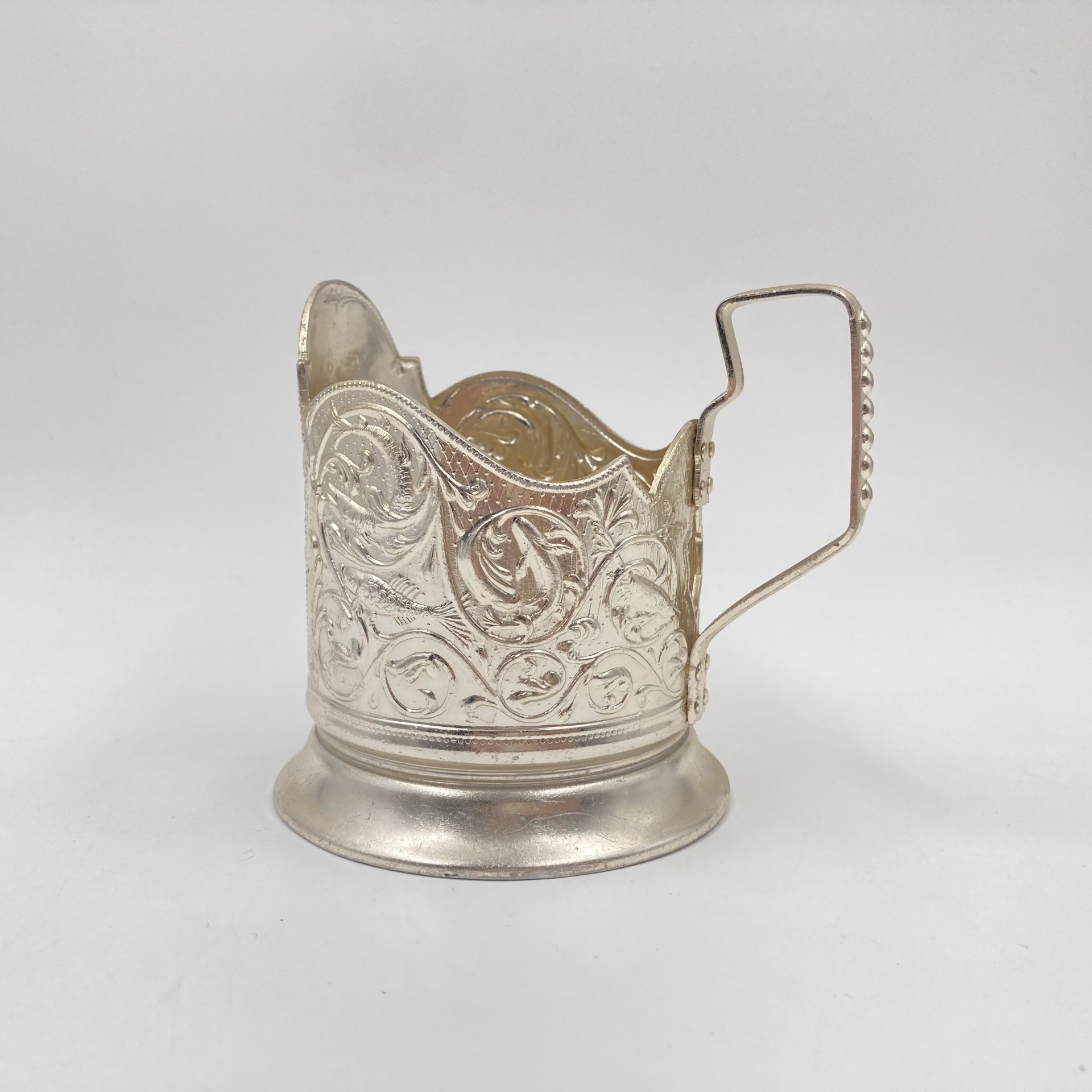 Подстаканник "Золотая рыбка", алюминий, СССР, 1980-1990 гг.