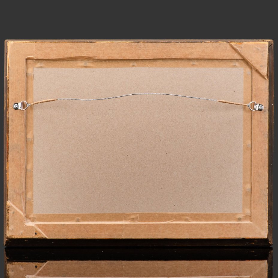 Панно настенное в антикварной раме "Деньги СССР"