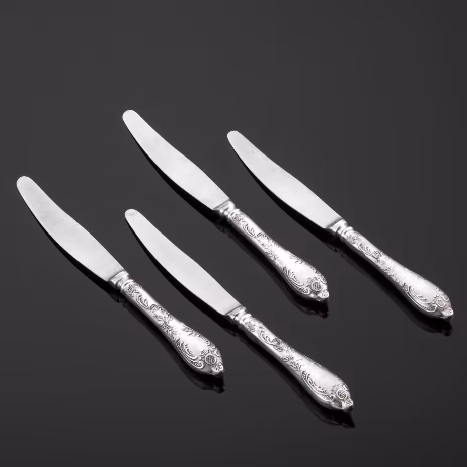 Набор из 4 столовых ножей, Режевский механический завод (РМ)