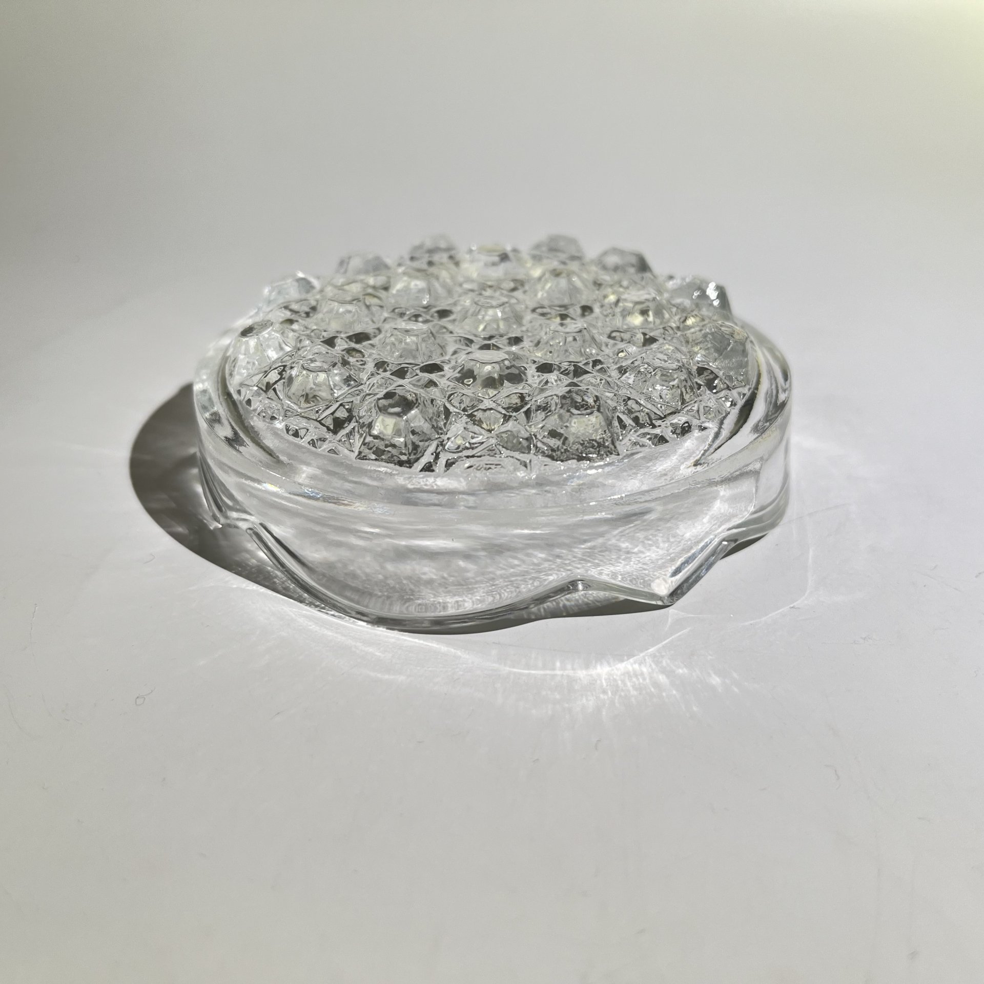 Пепельница с объемным дном, хрусталь, СССР, 1970-1990 гг.